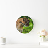 Cougar Mountain Lion & Pine Branches Wildlife Art Ronde Klok (Huis)