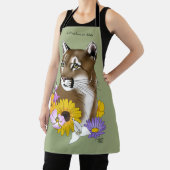 Cougar Mountain Lion Puma Bloemen Schort (Insitu)