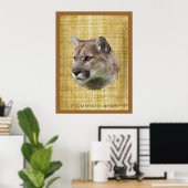 COUGAR, MOUNTAIN LION, PUMA Poster (Thuiskantoor)