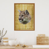 COUGAR, MOUNTAIN LION, PUMA Poster (Keuken)