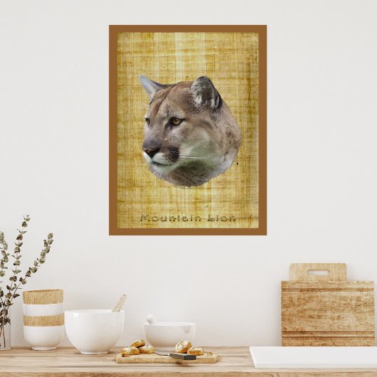 COUGAR, MOUNTAIN LION, PUMA Poster (Keuken)