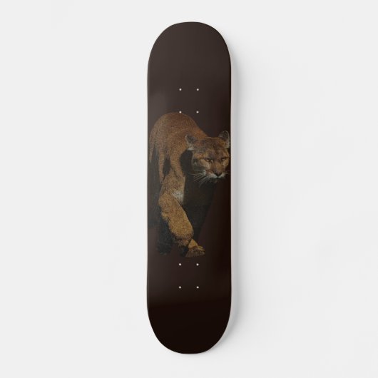 Cougar Mountain Lion Wild Cat Skateboard (Voorkant)