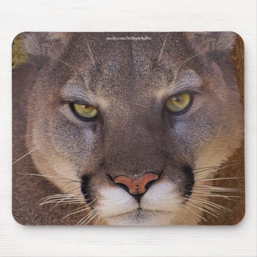 COUGAR Mountain Lion Wildlife Mousepad Muismat (Voorkant)