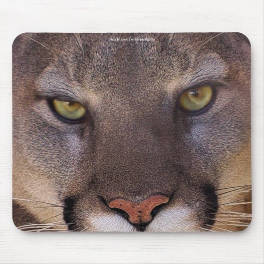 COUGAR Mountain Lion Wildlife Mousepad Muismat (Voorkant)