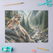 Cougar Mountain Lion Wildlife Tissue Paper Tissuepapier (Craft)