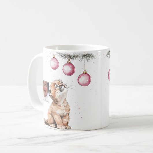 Cougar mugs 11oz matte ceramic mug koffiemok (Voorkant links)