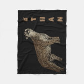 Cougar, naam toevoegen fleece deken (Voorkant)