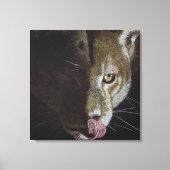 Cougar Night Canvas Afdruk (Voorkant)