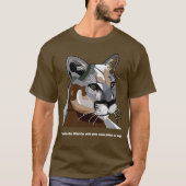 Cougar of Mountain Lion of Puma T-shirt (Voorkant)