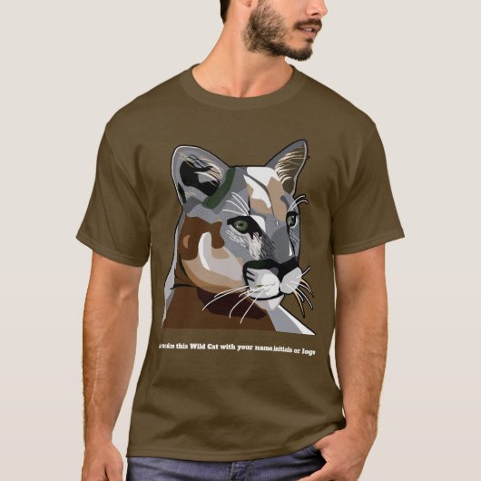 Cougar of Mountain Lion of Puma T-shirt (Voorkant)