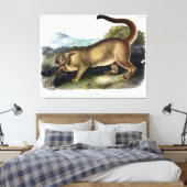 Cougar, of Puma, Panter, Bergleeuw, Catamount Canvas Afdruk (Insitu (Slaapkamer))