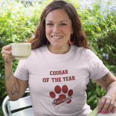 Cougar of the Year Funny Dark Red T-shirt