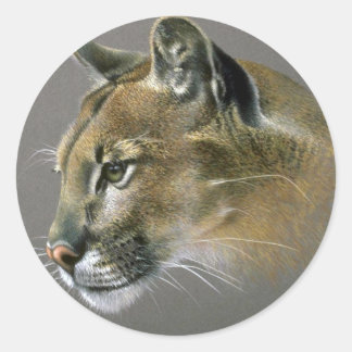 Cougar-onderzoek Ronde Sticker