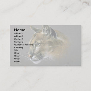 Cougar-onderzoek Visitekaartje