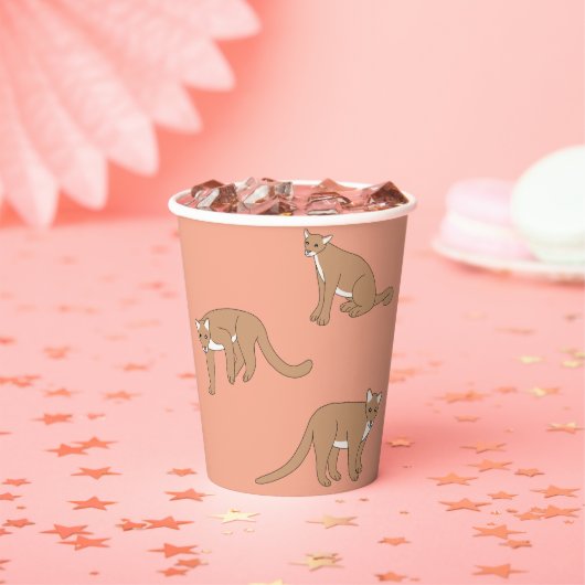 Cougar Papieren Bekers (Insitu)