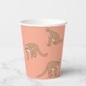 Cougar Papieren Bekers (Achterkant)