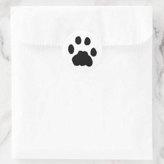 COUGAR PAW PRINT RONDE STICKER (Tas)