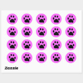 COUGAR PAW PRINT RONDE STICKER (Vel)