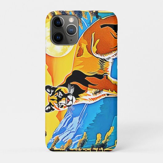 Cougar Peak: Mountain Majesty Art Case-Mate iPhone Case (Achterkant)