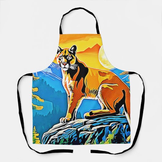 Cougar Peak: Mountain Majesty Art Schort (Voorkant)