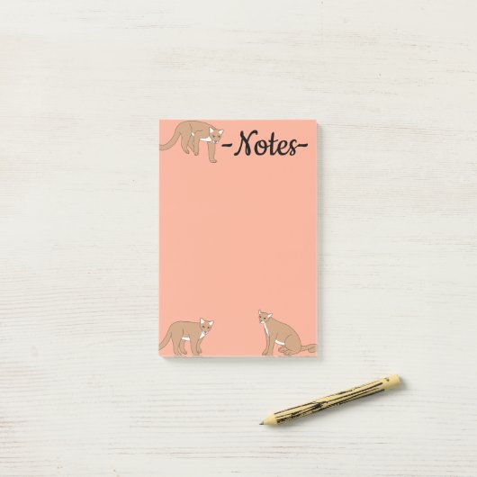 Cougar Post-it® Notes (Op bureau)