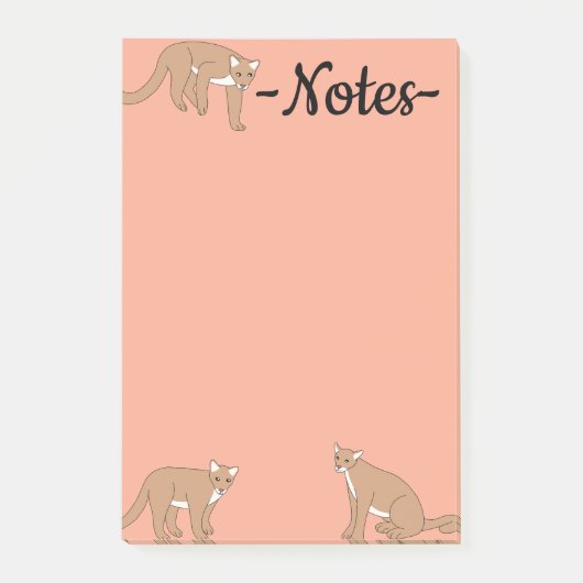 Cougar Post-it® Notes (Voorkant)