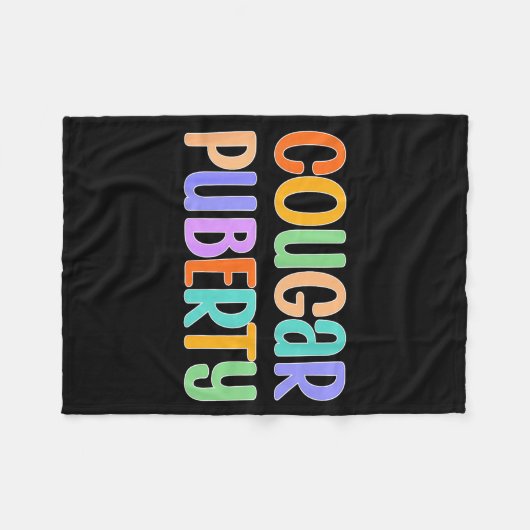 Cougar Puberty Midlife Funny Menopause Perimenopau Fleece Deken (Voorkant (Horizontaal))