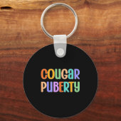 Cougar Puberty Midlife Funny Menopause Perimenopau Sleutelhanger (Voorkant)