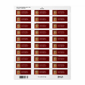 Cougar, Puma, Etiket van het Adres van de Bergleeu (Full Sheet)