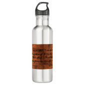 Cougar Puma Mountain Lion Joshua 1:9 Waterfles (Voorkant)