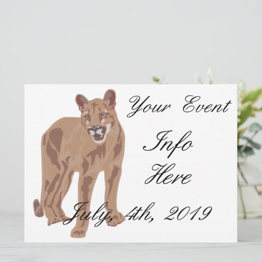 Cougar Puma Mountain Lion Thunder_Cove (Staand voorkant)