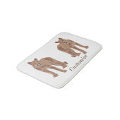 Cougar Puma Mountain Lion Thunder_Cove Badmat (Gekanteld)
