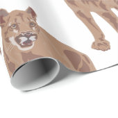 Cougar Puma Mountain Lion Thunder_Cove Cadeaupapier (Rol Hoek)