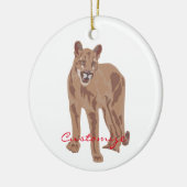 Cougar Puma Mountain Lion Thunder_Cove Keramisch Ornament (Links)