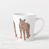 Cougar Puma Mountain Lion Thunder_Cove Latte Mok (Rechts)