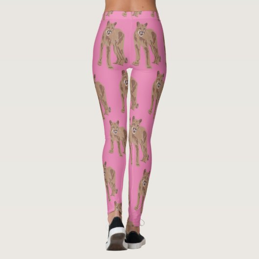 Cougar Puma Mountain Lion Thunder_Cove Leggings (Achterkant)