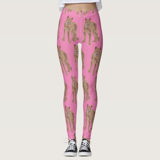 Cougar Puma Mountain Lion Thunder_Cove Leggings (Voorkant)
