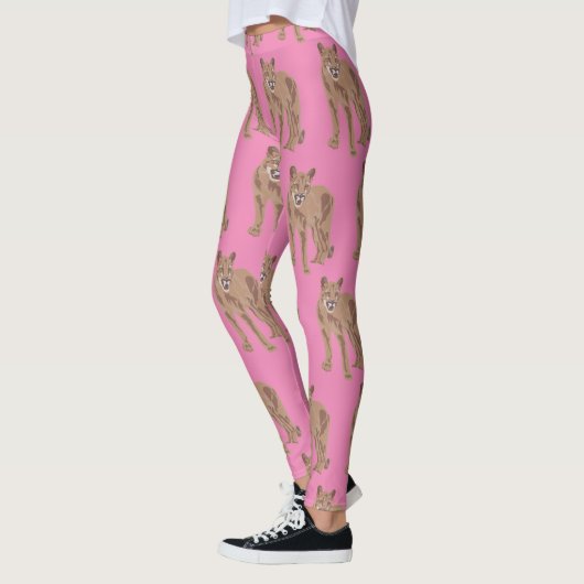 Cougar Puma Mountain Lion Thunder_Cove Leggings (Links)