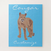 Cougar Puma Mountain Lion Thunder_Cove Legpuzzel (Verticaal)