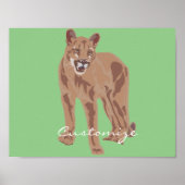 Cougar Puma Mountain Lion Thunder_Cove Poster (Voorkant)