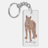 Cougar Puma Mountain Lion Thunder_Cove Sleutelhanger (Voorkant Links)