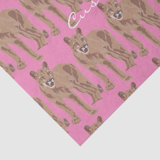 Cougar Puma Mountain Lion Thunder_Cove Tissuepapier (Detail)