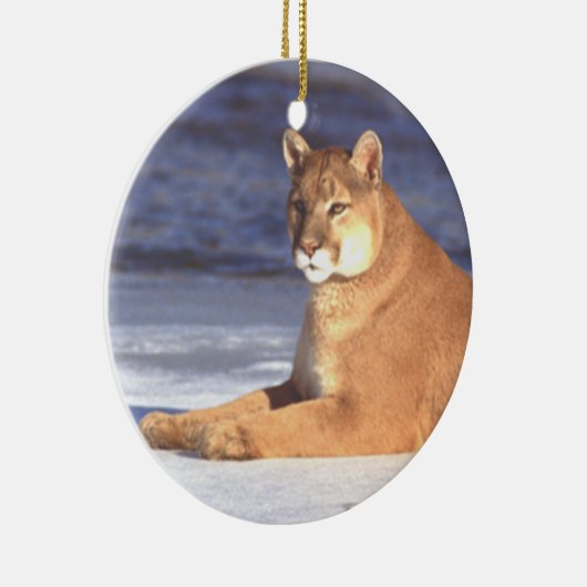 Cougar Resting Ornament (Rechts)