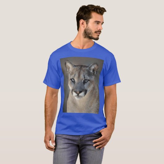 Cougar retro t-shirt (Voorkant volledig)