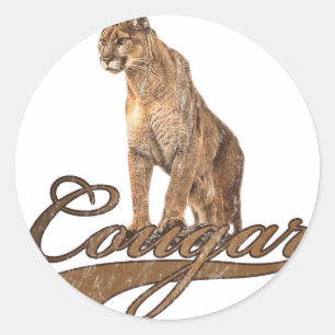 Cougar Ronde Sticker