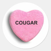 COUGAR RONDE STICKER (Voorkant)