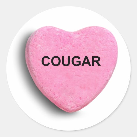 COUGAR RONDE STICKER (Voorkant)