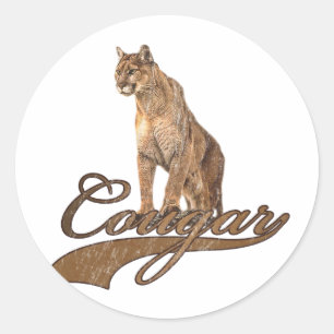 Cougar Ronde Sticker