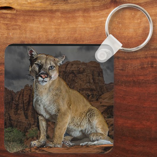 cougar sleutelhanger (Achterkant)