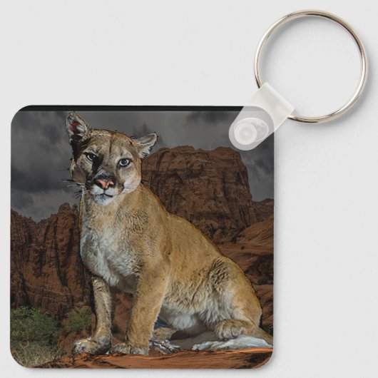 cougar sleutelhanger (Achterkant)